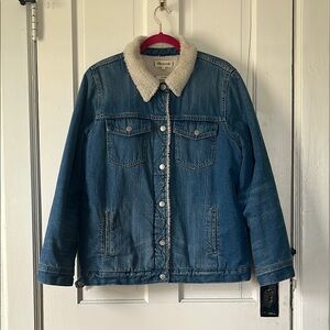 Madewell Sherpa Lined Denim Jacket